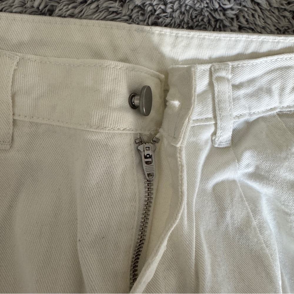 Astylish | NWOT Classic High Waist Baggy Slouchy Boyfriend Jeans in White Size 4 - Picture 10 of 11